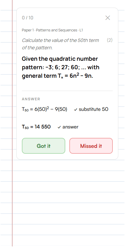 Answer example